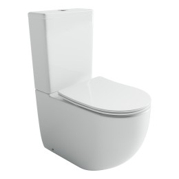 Унитаз-компакт Ceramicanova Metropol CN4001T-B цвет Белый без бачка с сиденьем Микролифт