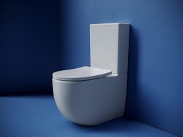 Унитаз-компакт Ceramicanova Metropol CN4001T-B цвет Белый без бачка с сиденьем Микролифт
