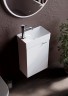 Тумба под раковину Sancos Mini 37 L MN35WL подвесная Белый глянец