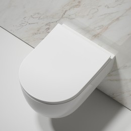 Унитаз Ceramicanova Modena Rimless CN6063 подвесной Белый глянцевый с сиденьем Микролифт