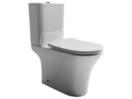 Унитаз-компакт Ceramicanova Fortuna CN9001-B цвет Белый без бачка с сиденьем Микролифт