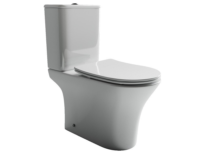 Унитаз-компакт Ceramicanova Fortuna CN9001-B цвет Белый без бачка с сиденьем Микролифт