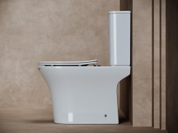 Унитаз-компакт Ceramicanova Fortuna CN9001-B цвет Белый без бачка с сиденьем Микролифт