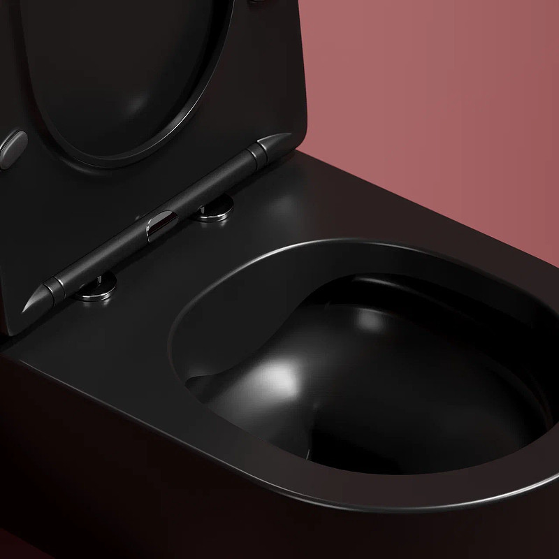 Унитаз Ceramicanova Modena Rimless CN6063MB подвесной Черный матовый с сиденьем Микролифт