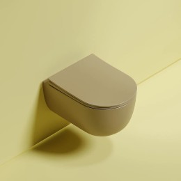 Унитаз Ceramicanova Modena Rimless CN6063MC подвесной Капучино матовый с сиденьем Микролифт