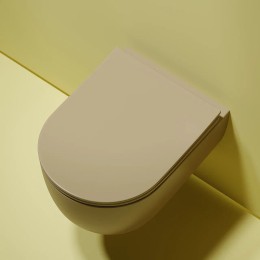 Унитаз Ceramicanova Modena Rimless CN6063MC подвесной Капучино матовый с сиденьем Микролифт