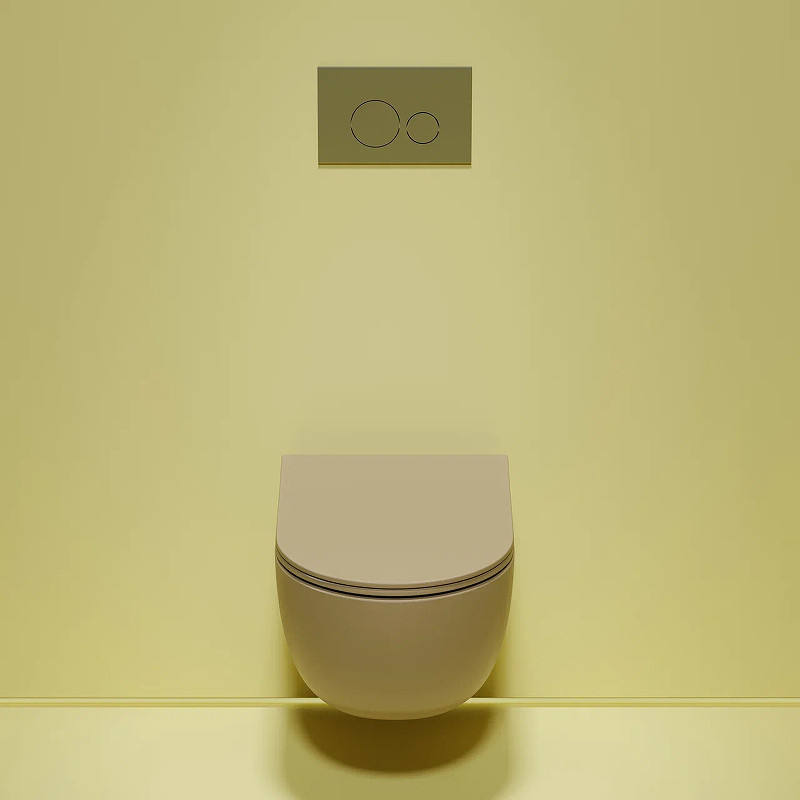 Унитаз Ceramicanova Modena Rimless CN6063MC подвесной Капучино матовый с сиденьем Микролифт