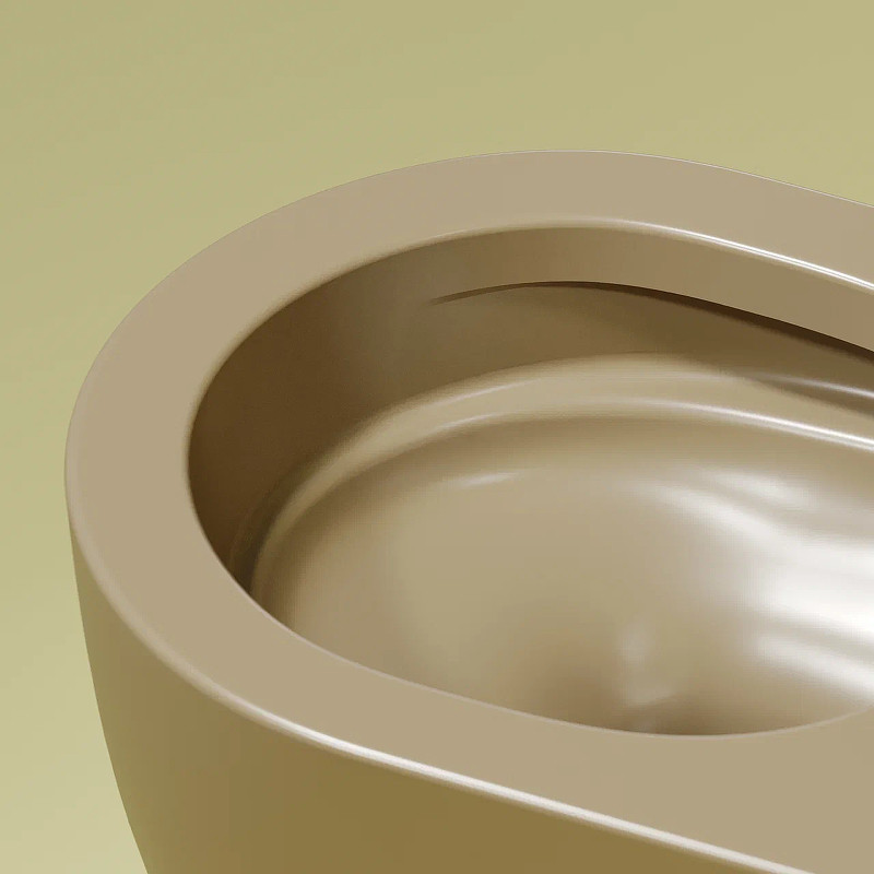 Унитаз Ceramicanova Modena Rimless CN6063MC подвесной Капучино матовый с сиденьем Микролифт