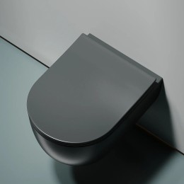 Унитаз Ceramicanova Modena Rimless CN6063MDH подвесной Темный антрацит матовый с сиденьем Микролифт