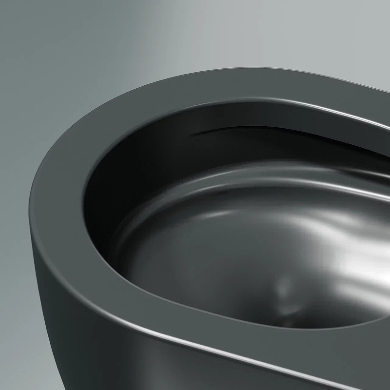 Унитаз Ceramicanova Modena Rimless CN6063MDH подвесной Темный антрацит матовый с сиденьем Микролифт