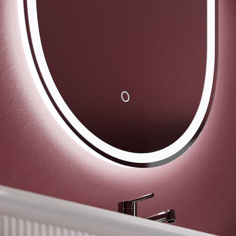 Зеркало Sancos Oval 45 OV45F с подсветкой