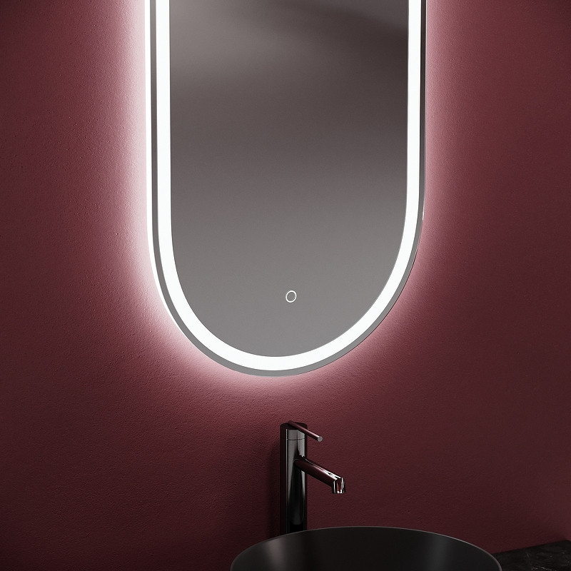 Зеркало Sancos Oval 45 OV45F с подсветкой
