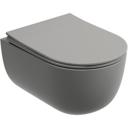 Унитаз Ceramicanova Modena Rimless CN6063MH подвесной Антрацит матовый с сиденьем Микролифт