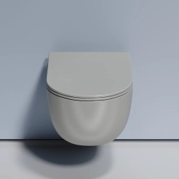 Унитаз Ceramicanova Modena Rimless CN6063MH подвесной Антрацит матовый с сиденьем Микролифт