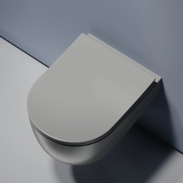 Унитаз Ceramicanova Modena Rimless CN6063MH подвесной Антрацит матовый с сиденьем Микролифт