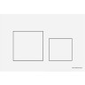 Клавиша смыва Ceramicanova Balance Square CN12-002W Белая глянцевая