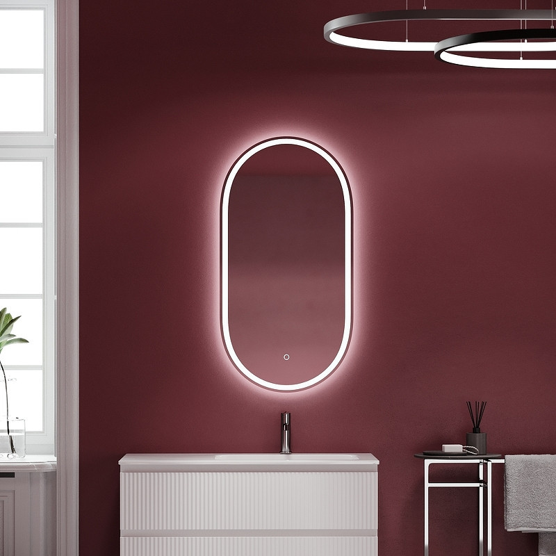 Зеркало Sancos Oval 55 OV55F с подсветкой с сенсорным выключателем и диммером