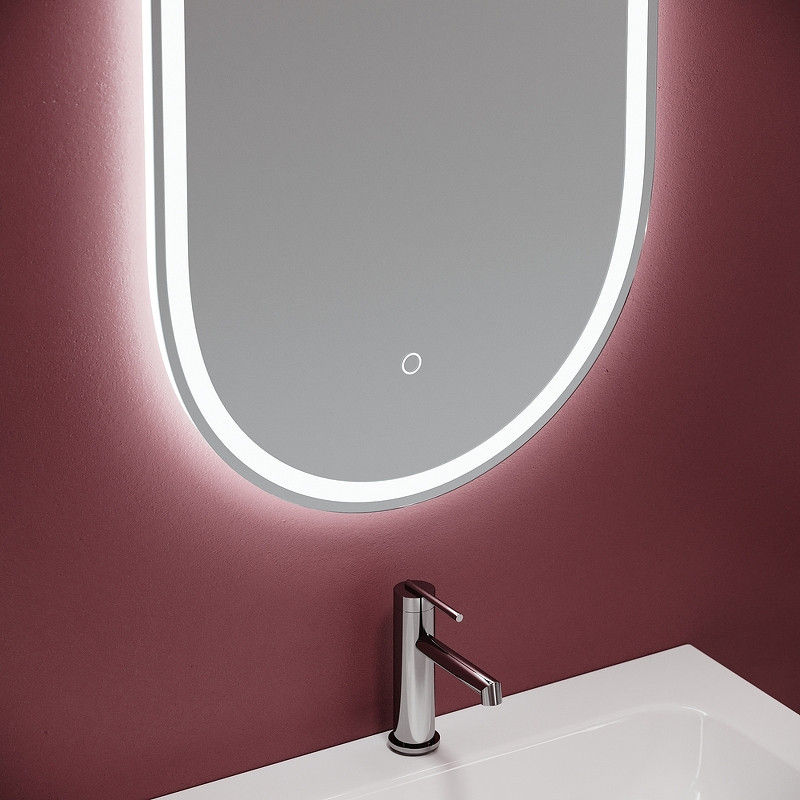 Зеркало Sancos Oval 55 OV55F с подсветкой с сенсорным выключателем и диммером