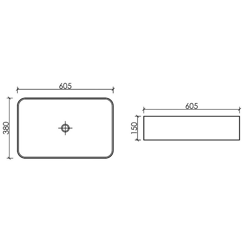 Раковина-чаша Ceramicanova Element 61 CN6053MW Белая матовая