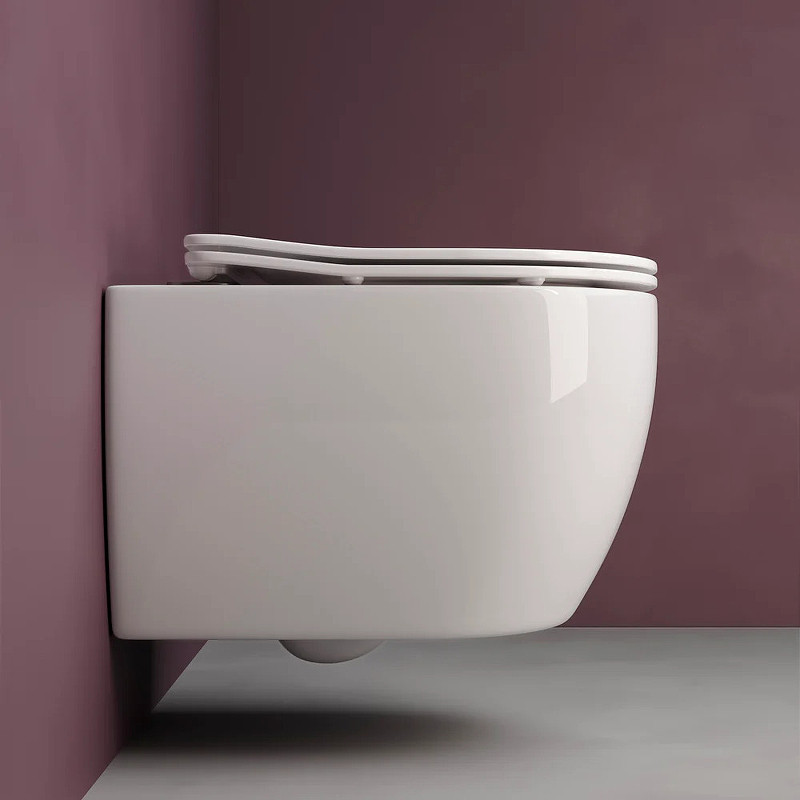 Комплект унитаза с инсталляцией Ceramicanova Play CN3001_1002M_1000 с сиденьем Микролифт и клавишей смыва Хром матовый