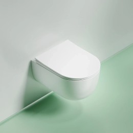 Унитаз Ceramicanova Modena Rimless CN6063MW подвесной Белый матовый с сиденьем Микролифт