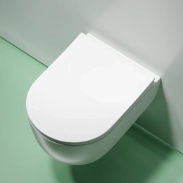 Унитаз Ceramicanova Modena Rimless CN6063MW подвесной Белый матовый с сиденьем Микролифт