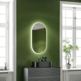Зеркало Sancos Oval 45 OV45C с подсветкой с сенсорным выключателем и диммером