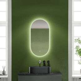 Зеркало Sancos Oval 45 OV45C с подсветкой с сенсорным выключателем и диммером