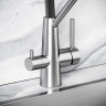 Смеситель для кухни Sancos Nolia SC12003SS цвет Нержавеющая сталь Черный
