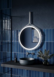 Зеркало Sancos Dames 65 DA650W с подсветкой Белое с сенсорным выключателем