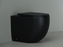 Унитаз Ceramicanova Metropol Rimless CN4004MB приставной Черный матовый с сиденьем Микролифт