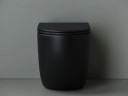 Унитаз Ceramicanova Metropol Rimless CN4004MB приставной Черный матовый с сиденьем Микролифт