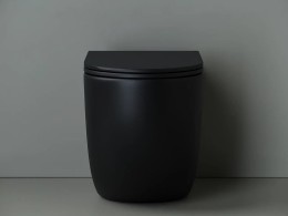 Унитаз Ceramicanova Metropol Rimless CN4004MB приставной Черный матовый с сиденьем Микролифт