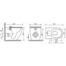 Унитаз Ceramicanova Metropol Rimless CN4004MB приставной Черный матовый с сиденьем Микролифт