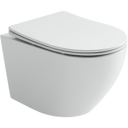 Унитаз Ceramicanova Uno Rimless CN11001 подвесной Белый с сиденьем Микролифт
