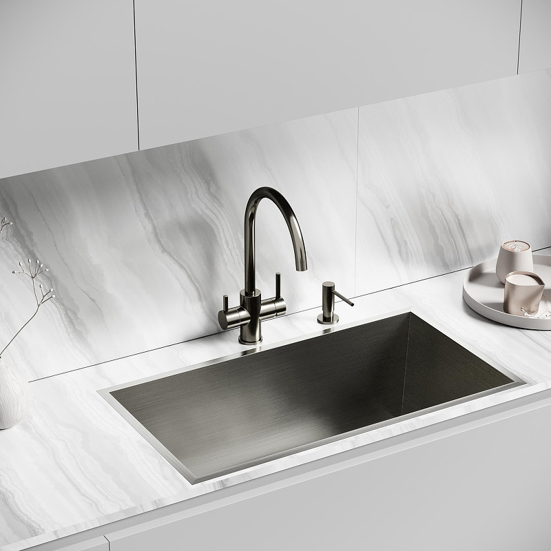 Смеситель для кухни Sancos Taper SC4012GG цвет Вороненая сталь