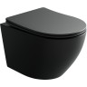 Унитаз Ceramicanova Uno Rimless CN11001MB подвесной Черный матовый с сиденьем Микролифт