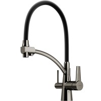 Смеситель для кухни Sancos Eri SC4001GG Вороненая сталь Черный