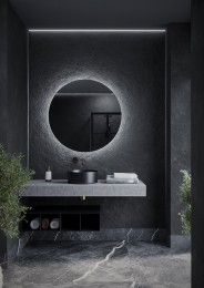 Зеркало Sancos Sfera 90 SF900 с подсветкой с сенсорным выключателем