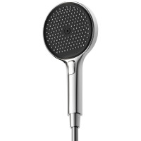 Ручной душ Sancos Nok round SC6001CH-B Хром Черный матовый