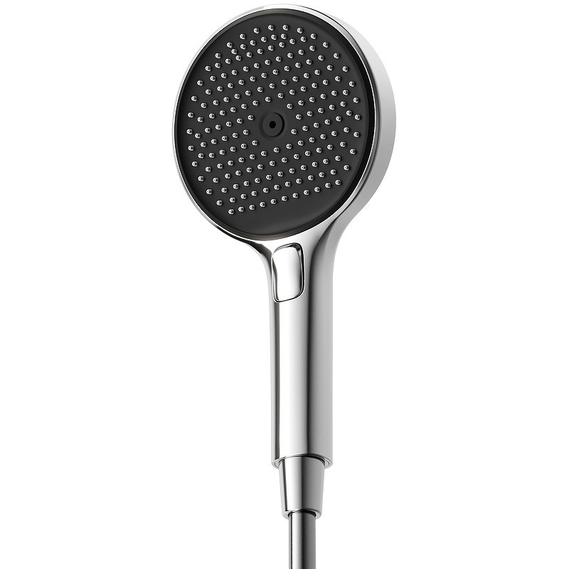 Ручной душ Sancos Nok round SC6001CH-B Хром Черный матовый