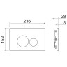 Комплект унитаза с инсталляцией Ceramicanova Balearica CN6000_1001B_1000 с сиденьем Микролифт и Черной матовой клавишей смыва