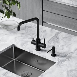 Смеситель для кухни Sancos Vela SC4013MB цвет Черный матовый