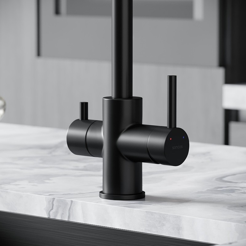 Смеситель для кухни Sancos Vela SC4013MB цвет Черный матовый