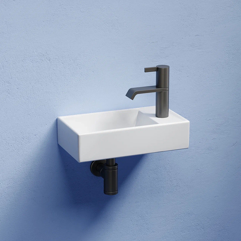 Раковина Ceramicanova Element 41 L CN6051L Белая глянцевая
