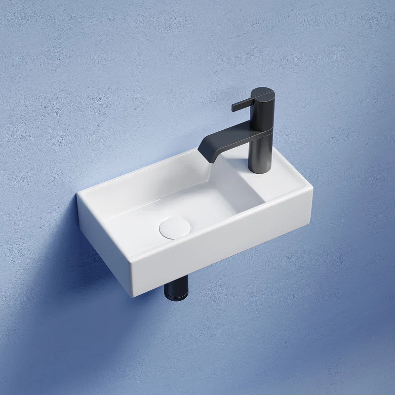 Раковина Ceramicanova Element 41 L CN6051L Белая глянцевая