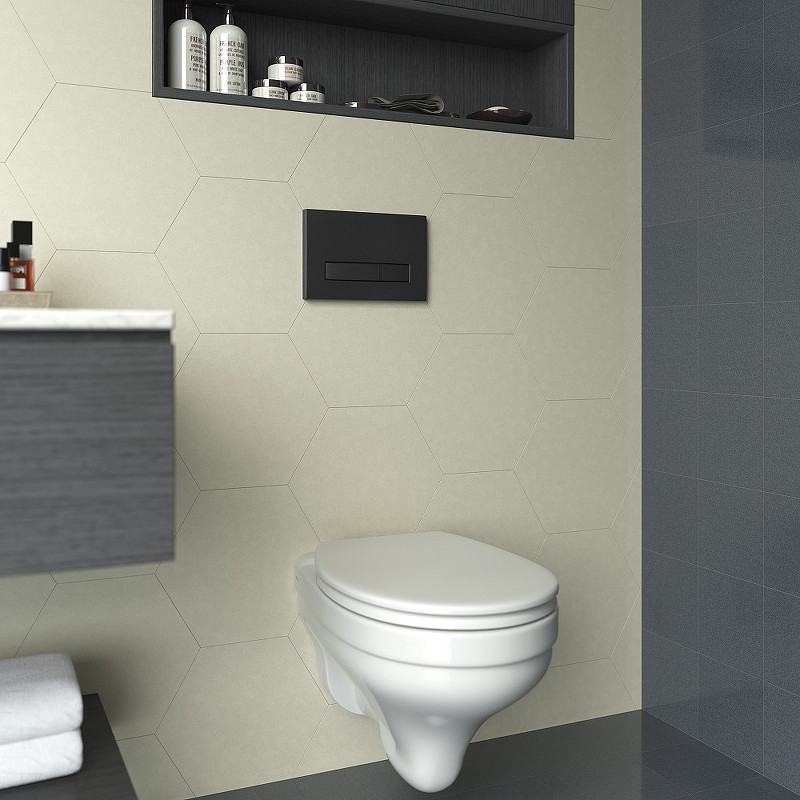 Комплект унитаза Ceramicanova Uno Rimless CN11001 с инсталляцией Berges Atom 410 040340 с сиденьем Микролифт и Черной матовой клавишей смыва