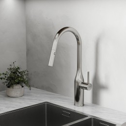 Смеситель для кухни Sancos Grand SC4002BNG Нержавеющая сталь
