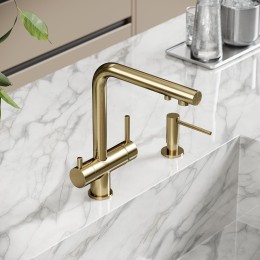 Смеситель для кухни Sancos Foster SC4014BG цвет Золото брашированное