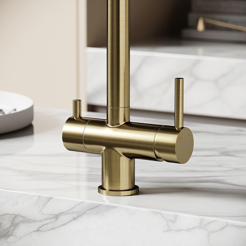 Смеситель для кухни Sancos Foster SC4014BG цвет Золото брашированное